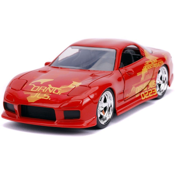 Mazda RX-7 Arancione Metallizzato &ndash; Fast &amp; Furious &ndash; Scala 1/32 Jada 31442