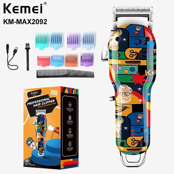 Машинка для стрижки Kemei Kemei-MAX2092, желтый, красный - купить по ...