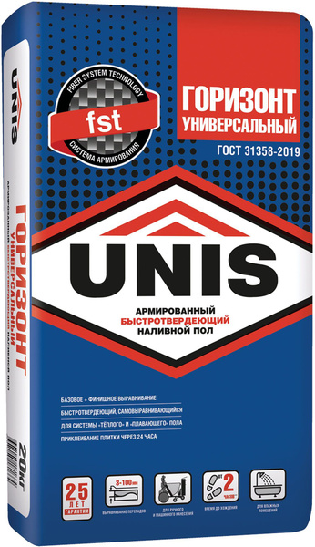 Наливной пол Unis, 20 кг - купить по доступной цене в интернет магазине ...