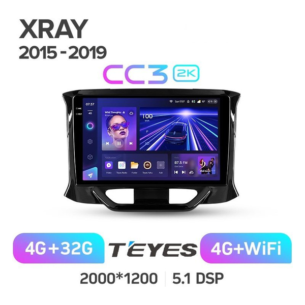 Магнитола LADA Xray 2015 - 2019 Teyes CC3 2k 4/32 ANDROID 8-ми ядерный ...