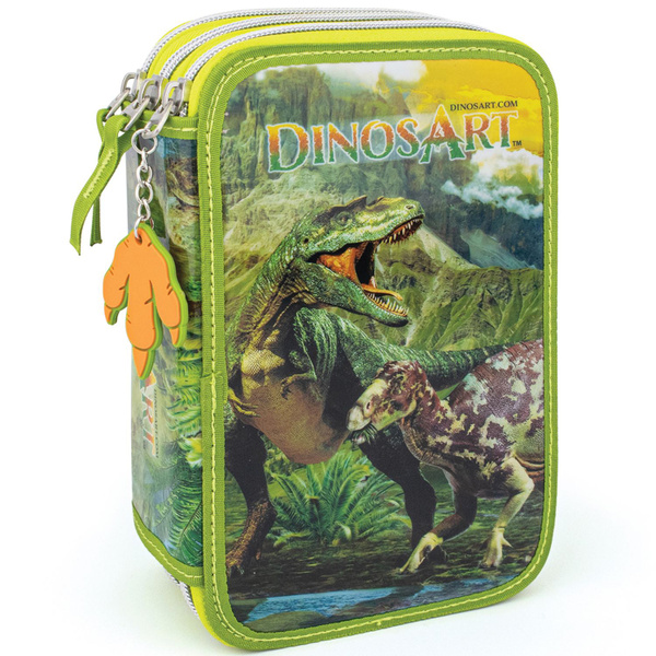 Школьный пенал для мальчиков с наполнением (3 отделения) Серия "Dino ...