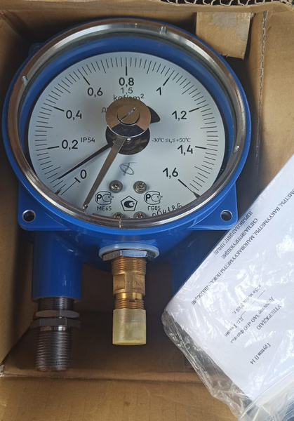 Манометр электроконтактный взрывозащищенный ДМ-2005ф Сг 1Ех 1,6 кс/см ...