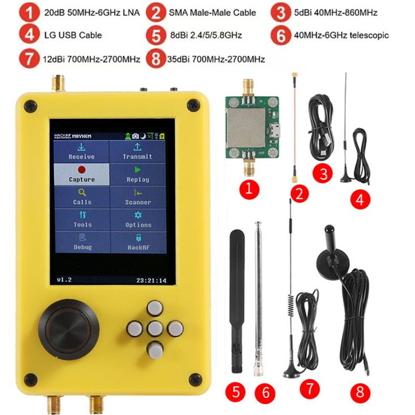 комплект для разработки программного обеспечения ackrf one portapack h2 ...