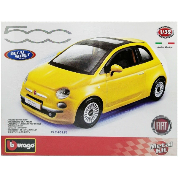 Fiat 500 New (2007) 1:32 Bburago сборная модель автомобиля ...