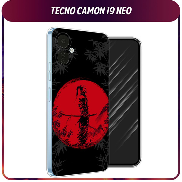Силиконовый чехол на Tecno Camon 19 Neo / Текно Камон 19 Нео "Самурай ...