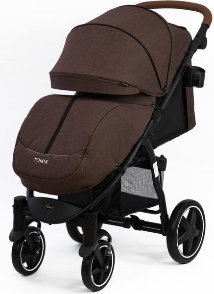 Коляска прогулочная TOMIX Stella HP-777, черный, коричневый - купить с ...