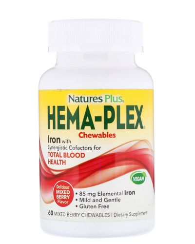 Витаминно-минеральный комплекс Hema-Plex chewable, 60 таб. - купить с ...