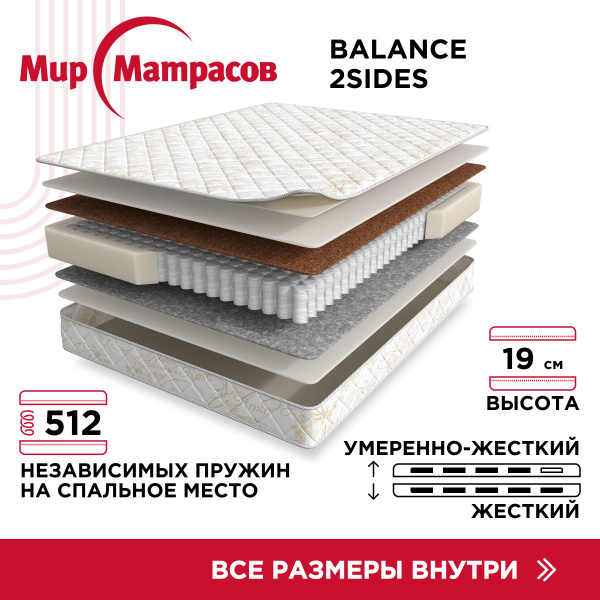 Матрас BeSleep 2 Сцепка, Независимые пружины, 80 - купить по выгодной ...