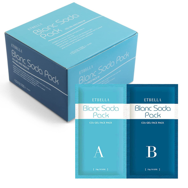 Etbella Blanc Soda Pack CO2 Gel Face Pack W японская карбокси маска с ...