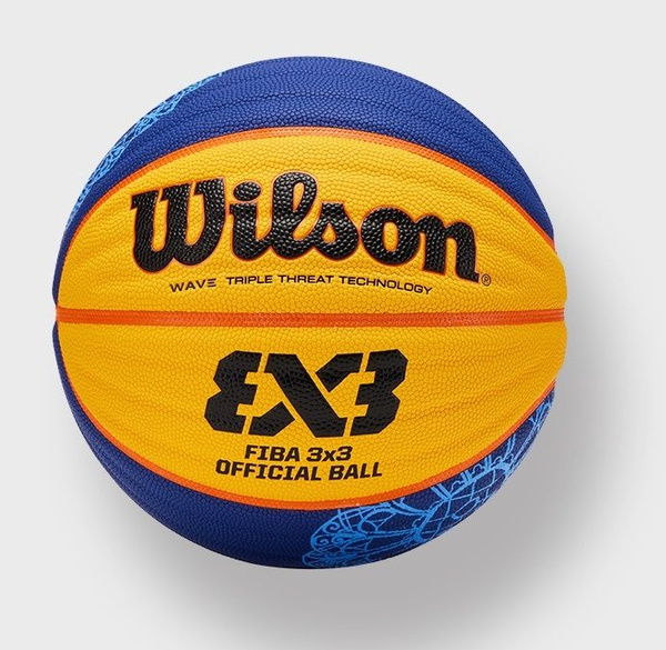 Мяч баскетбольный Wilson wilsonмяч, 6 размер, синий, желтый купить по ...