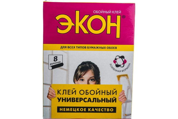 Клей для обоев ЭКОН Клей обойный универсальный для всех типов бумажных ...