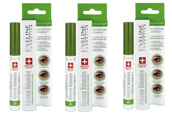 Eveline Cosmetics Активная сыворотка для ресниц 3в1 advance volumiere ...