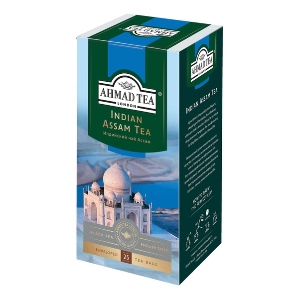 Чай черный Ahmad Tea Indian Assam Tea индийский ассам в пакетиках 2 г х ...
