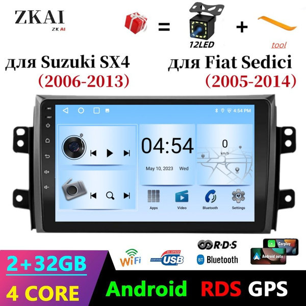 Штатная магнитола 2+32Гб для Suzuki SX4/Suzuki SX4 2006-2013 For Fiat ...