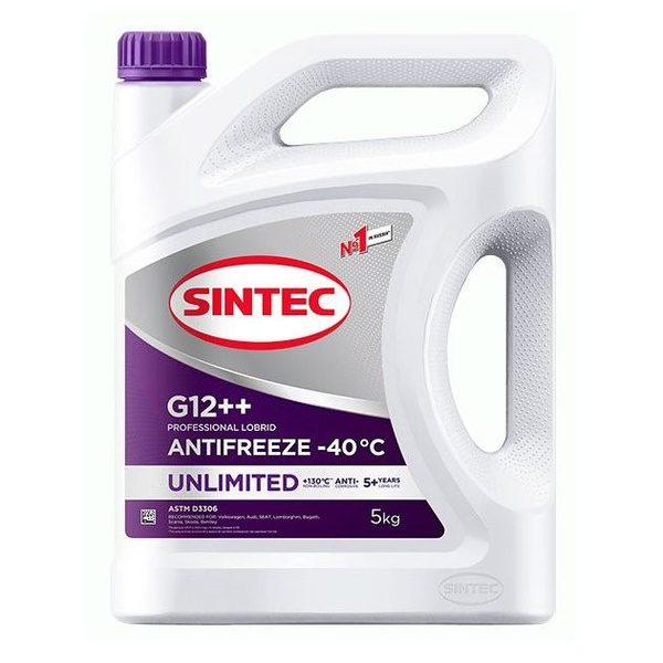 Антифриз  5л. фиолетовый SINTEC Unlimited G12++