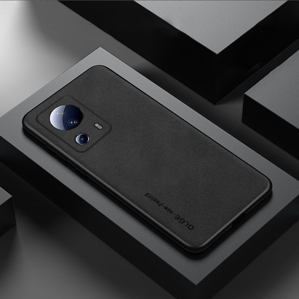 Стильный на коже чехол для Xiaomi 13 Lite (Сяоми 13 Лайт, Ксиаоми 13 ...