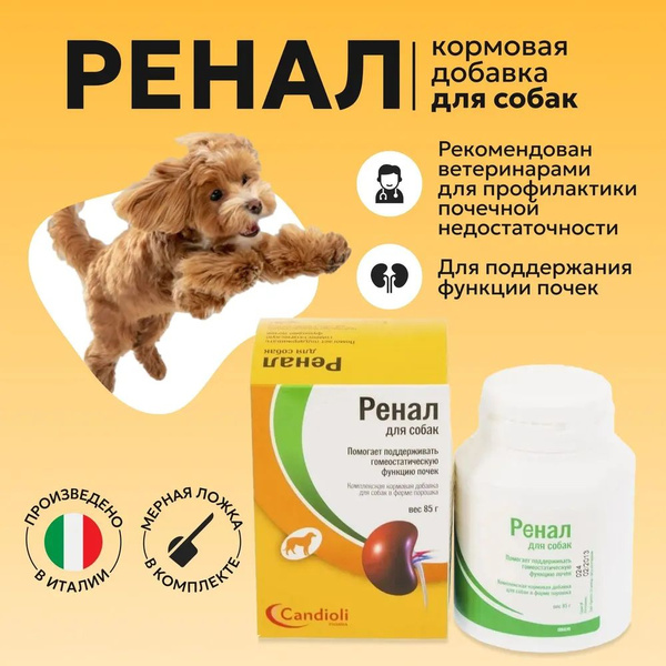 РЕНАЛ добавка для собак при нарушениях функции почек и почечной ...