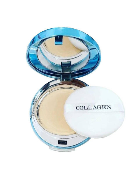 Как поменять блок пудры collagen ENOUGH/Пудра для лица увлажняющая со сменным блоком Collagen Hydro Moisture Two 