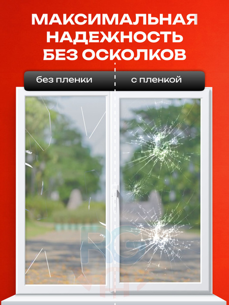 Бронепленка на окна 4 mil. Пленка самоклеящаяся прозрачная Bron 112 мкм ...