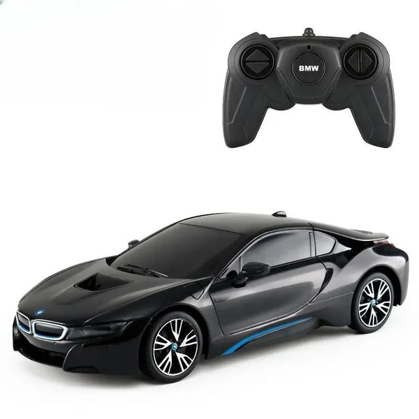 Радиоуправляемая машина 1:18 BMW i8 Black. Руль 2,4 GHz. Большая модель ...
