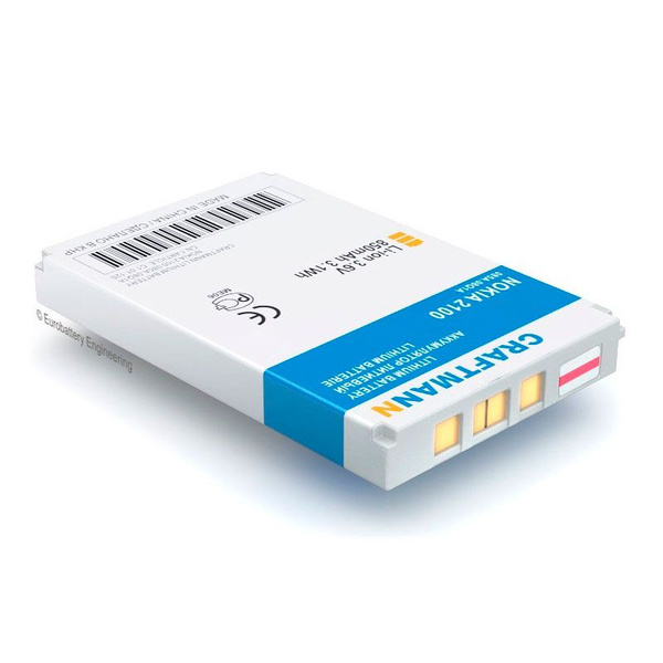 Стандартный аккумулятор Craftmann 850мАч для телефона Nokia 2100/3200 ...