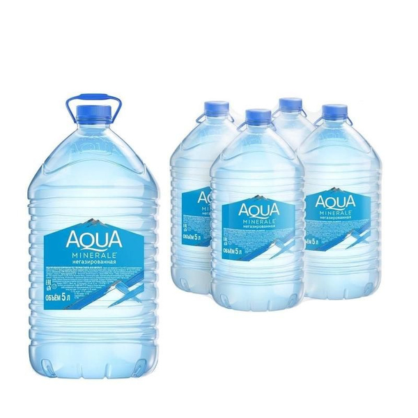 Вода питьевая Aqua Minerale негазированная 5 л (4 штуки в упаковке ...