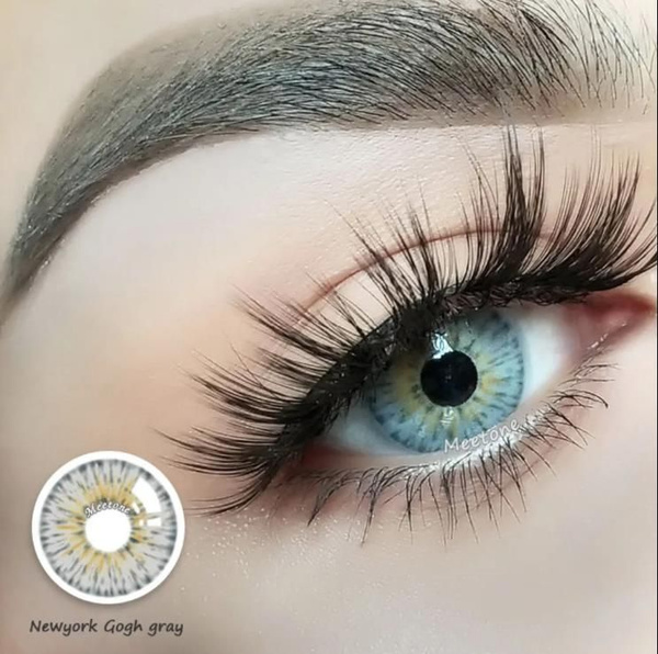 Контактные цветные линзы Eyeshare без диоптрий, цвет GOGH GRAY купить ...