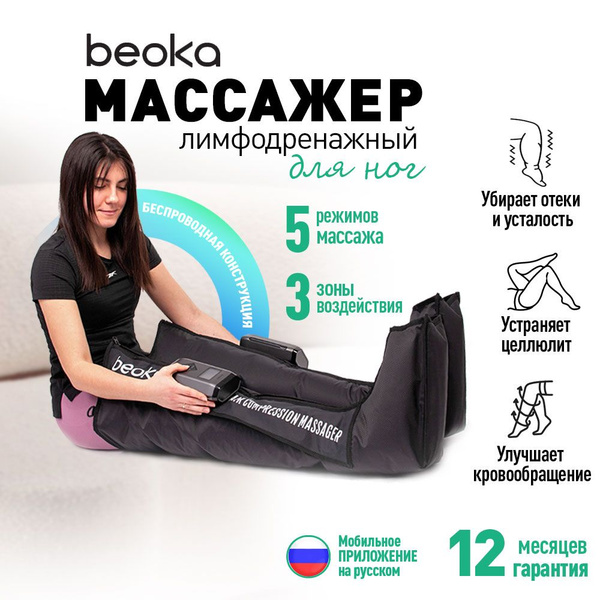 Беспроводной электрический компрессионный лимфодренажный массажер для ...