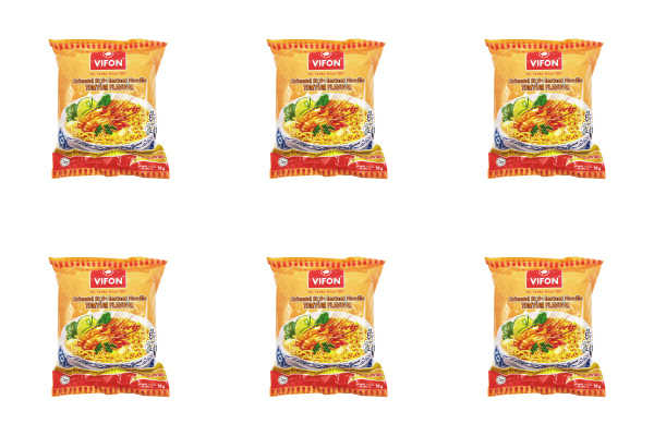 VIFON Лапша быстрого приготовления со вкусом Том Ям, 70 г, 6 шт ...