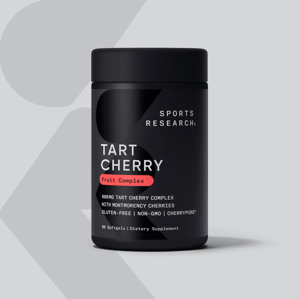 Концентрат вишни 800 мг, Tart Cherry 800 mg, Sports Research, 60 капсул ...