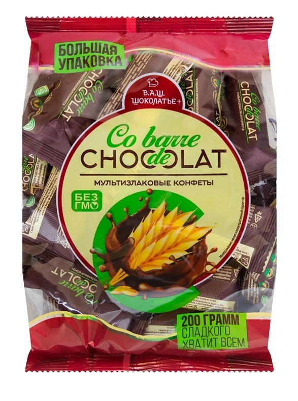 Характеристики Мультизлаковые конфеты Co barre de CHOCOLAT с тёмной ...