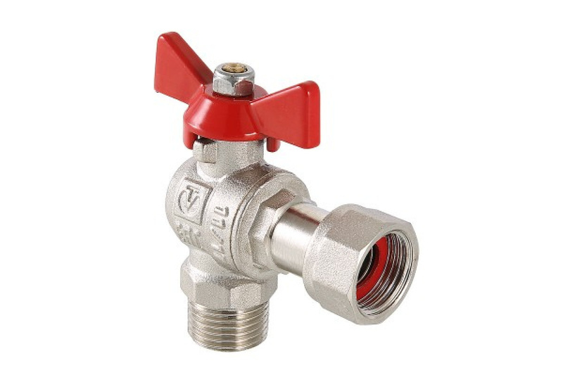 Характеристики Кран шаровый VALTEC BASE угловой с накидной гайкой 3/4 ...