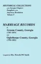 Historical Collections of the Georgia Chapters Daughters of the American Revolution. Vol. 5. Marriages of Greene County, Georgia (1787-1875) and Oglet - Alison Smith