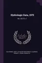 Hydrologic Data, 1975. No.130:75 v.1 - Robert F Clawson, Ronald B Robie