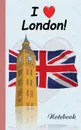 I love London (Notebook / Notizbuch) - Theo von Taane