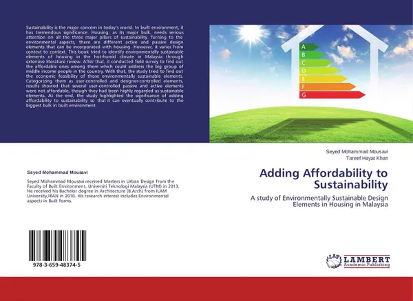 Обложка книги Adding Affordability to Sustainability, Seyed Mohammad Mousavi and Tareef Hayat Khan