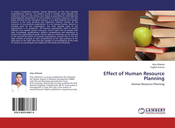 Обложка книги Effect of Human Resource Planning, Anju Ahlawat and Yogesh Kumar