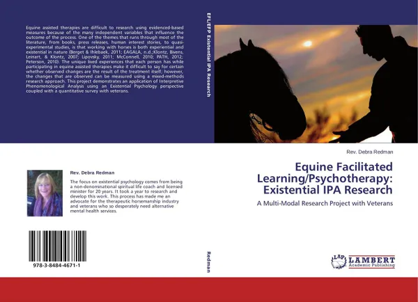 Обложка книги Equine Facilitated Learning/Psychotherapy: Existential IPA Research, Rev. Debra Redman