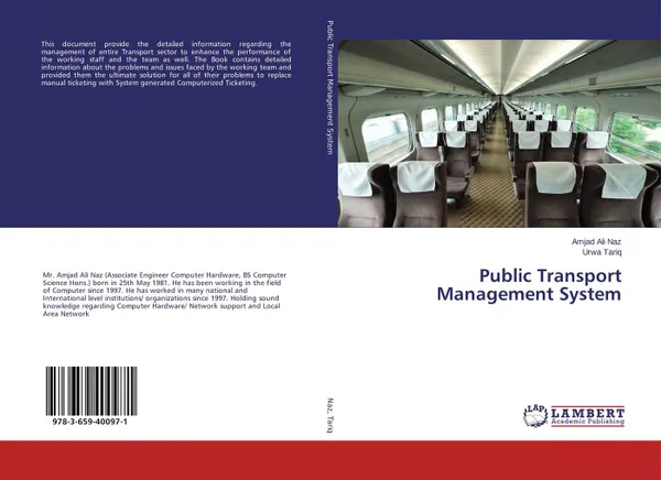 Обложка книги Public Transport Management System, Amjad Ali Naz and Urwa Tariq