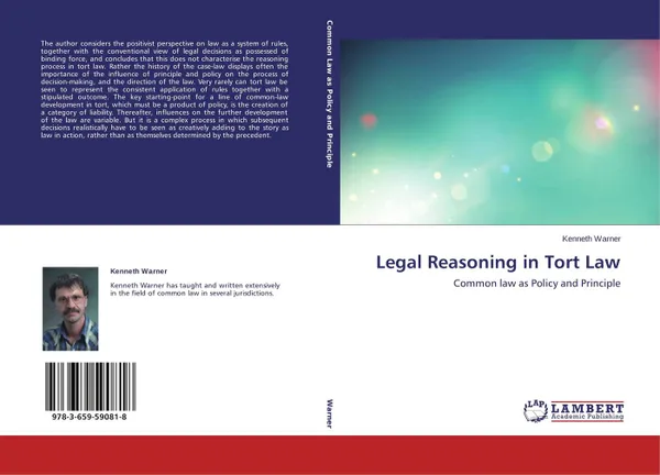 Обложка книги Legal Reasoning in Tort Law, Kenneth Warner