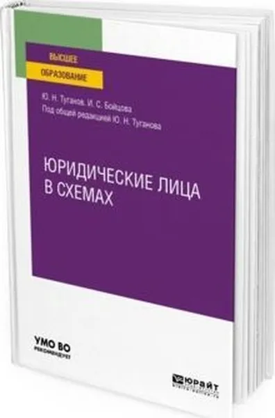 Обложка книги Юридические лица в схемах. Учебное пособие для вузов, Туганов Ю. Н., Бойцова И. С.