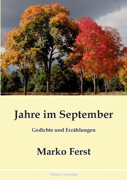 Обложка книги Jahre im September, Marko Ferst