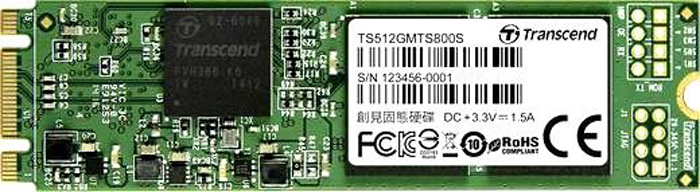 фото SSD накопитель Transcend MTS800S 512GB, TS512GMTS800S