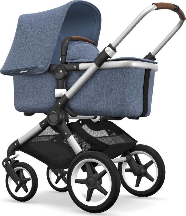 фото Bugaboo FOX Коляска 2 в 1 ALU/ BLUE MELANGE/ BLUE MELANGE 2019