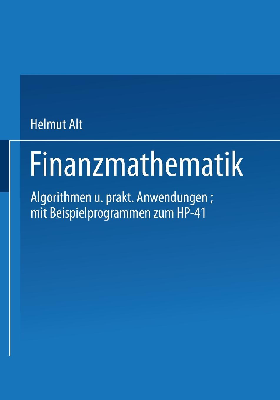 фото Finanzmathematik. Algorithmen und praktische Anwendungen