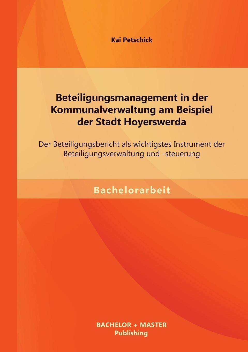 фото Beteiligungsmanagement in der Kommunalverwaltung am Beispiel der Stadt Hoyerswerda. Der Beteiligungsbericht als wichtigstes Instrument der Beteiligungsverwaltung und -steuerung