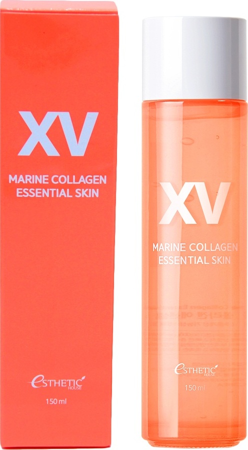 фото Интенсивно увлажняющий тоник для лица Esthetic House Essential Marine Collagen Skin, с морским коллагеном, 150 мл.