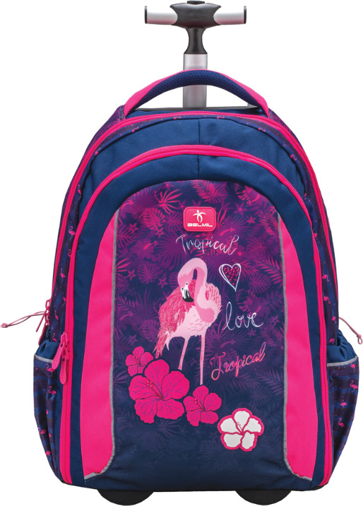 Характеристики Рюкзак школьный на колесах BelMil "FLAMINGO" , подробное ...