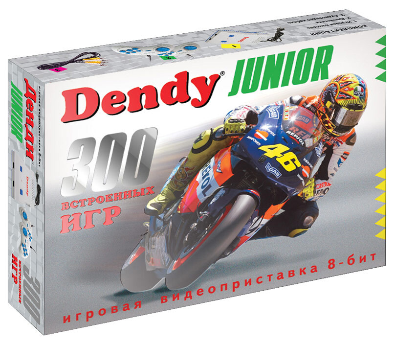 Игровая приставка Dendy Junior 300 игр без пистолета
