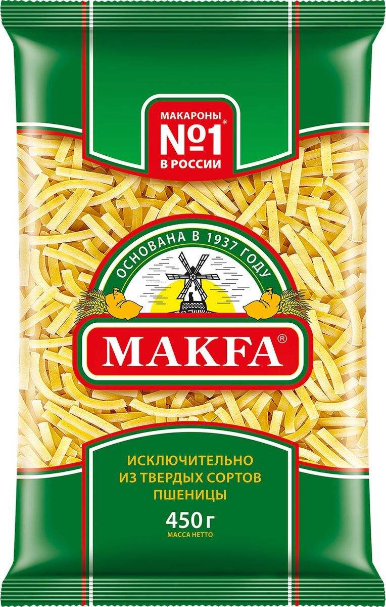 Макаронные изделия Makfa лапша, 450 г